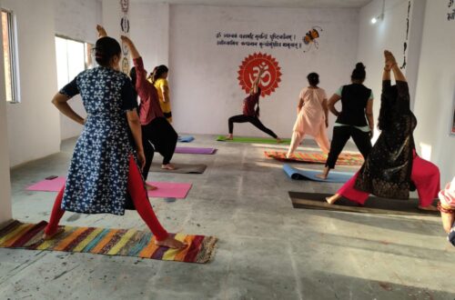 Women yoga workshop